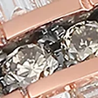 3/4 ct. t.w. Vanilla Diamonds®, 3/8 ct. t.w. Blackberry Diamonds®, 1/5 ct. t.w. Chocolate Diamonds® Ring in 14K Strawberry Gold®