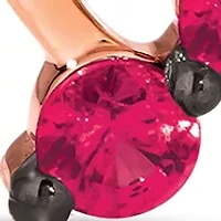 1/2 ct. t.w. Strawberry Ombré Sapphires®, 1/10 ct. t.w. White Sapphire Ombré Pendant Necklace in 14K Strawberry Gold®