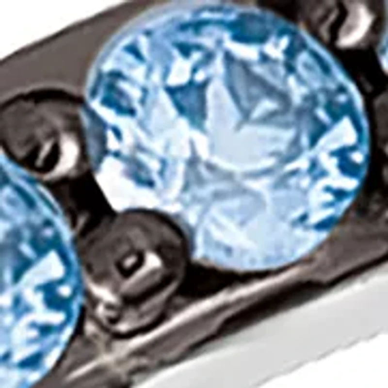 Ombré Ring featuring 1 ct. t.w. Denim Ombré® and 3/8 ct. t.w. White Sapphire in 14K Vanilla Gold®
