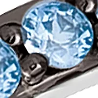 Ombré Ring featuring 1 ct. t.w. Denim Ombré® and 3/8 ct. t.w. White Sapphire in 14K Vanilla Gold®
