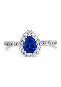 3/5 ct. t.w. Cornflower Sapphire™, 2/5 ct. t.w. Nude Diamonds™ Ring set in 14K Vanilla Gold®