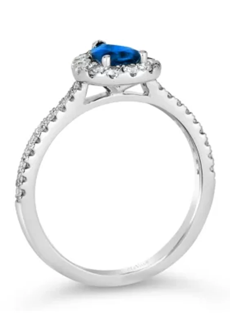 3/5 ct. t.w. Cornflower Sapphire™, 2/5 ct. t.w. Nude Diamonds™ Ring set in 14K Vanilla Gold®