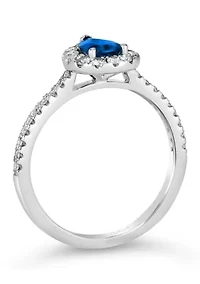 3/5 ct. t.w. Cornflower Sapphire™, 2/5 ct. t.w. Nude Diamonds™ Ring set in 14K Vanilla Gold®