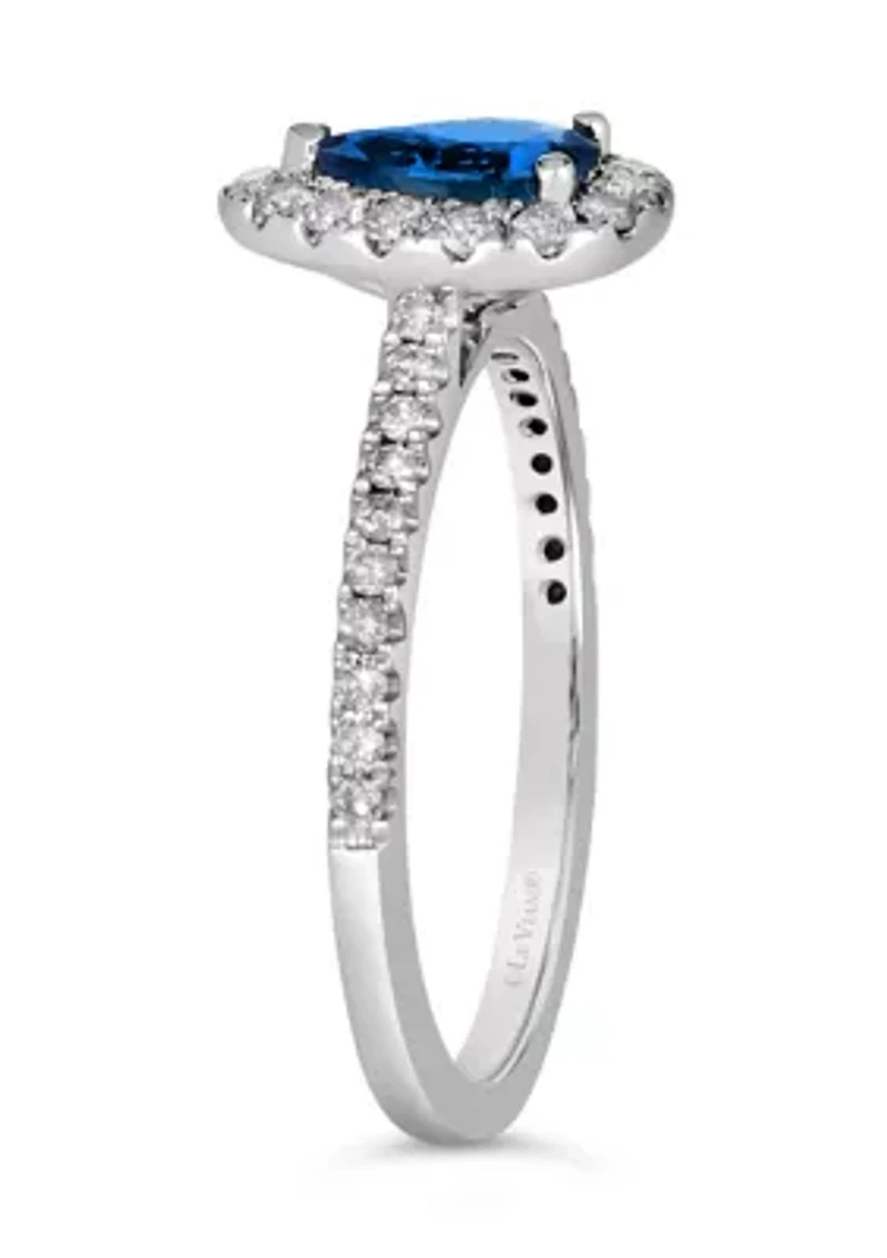 3/5 ct. t.w. Cornflower Sapphire™, 2/5 ct. t.w. Nude Diamonds™ Ring set in 14K Vanilla Gold®