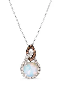 Diamond Opal Necklace