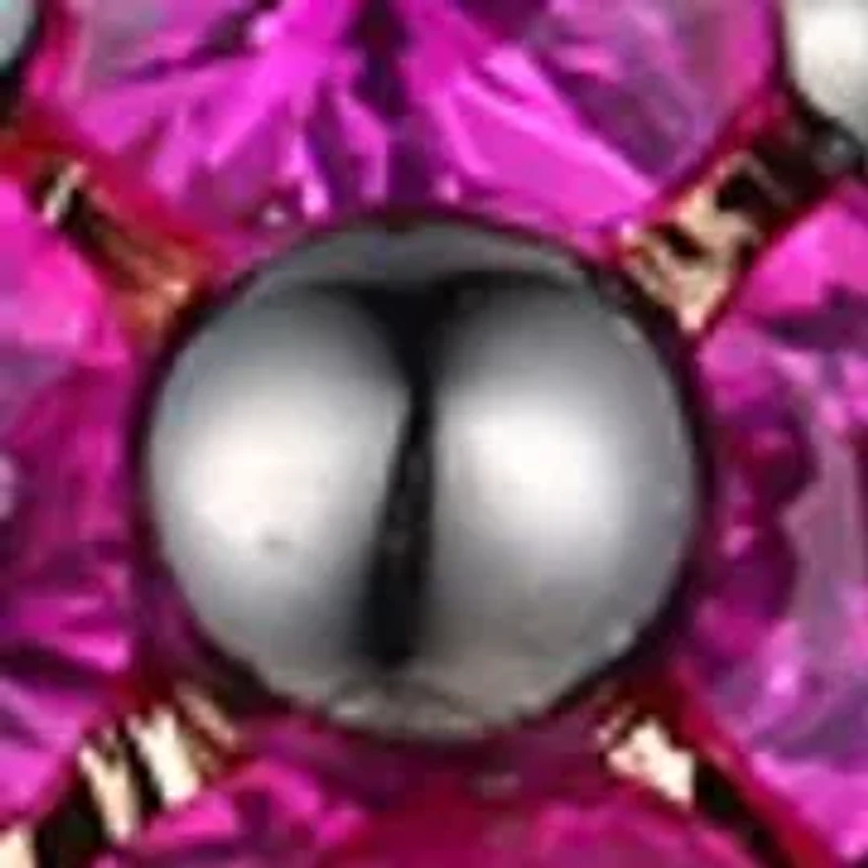 1/4 ct. t.w. Passion Ruby®, 1/4ct. t.w. Vanilla Diamonds®  Pendant Necklace set in 14K Strawberry Gold®