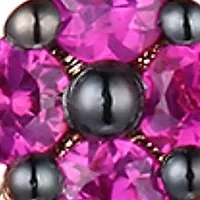 1/2 ct. t.w. Passion Ruby™, 3/8 ct. t.w. Vanilla Diamonds® Earrings in 14K Strawberry Gold®