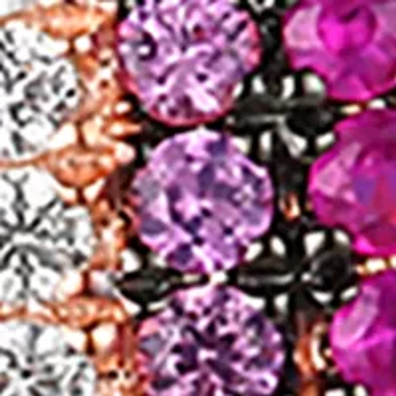 1/2 ct. t.w. Strawberry Ombré®, 1/5 ct. t.w. White Sapphire Pendant Necklace in 14K Strawberry Gold®