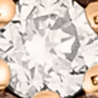 Ring featuring 1/8 ct. t.w. Vanilla Diamonds®, 1/3 ct. t.w. Chocolate Diamonds® set in 14K Strawberry Gold®