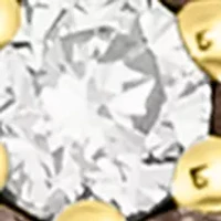 Chocolatier® Flower Ring featuring 1/6 cts. Vanilla Diamonds®, 1/3 cts. Chocolate Diamonds® set in 14K Honey Gold™