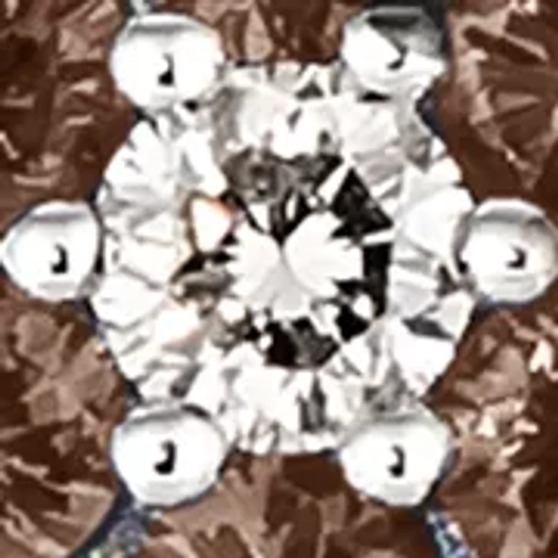 Chocolatier® Flower Pendant featuring 1/6 ct. t.w. Vanilla Diamonds®, 1/3 ct. t.w. Chocolate Diamonds® set in 14K Vanilla Gold®