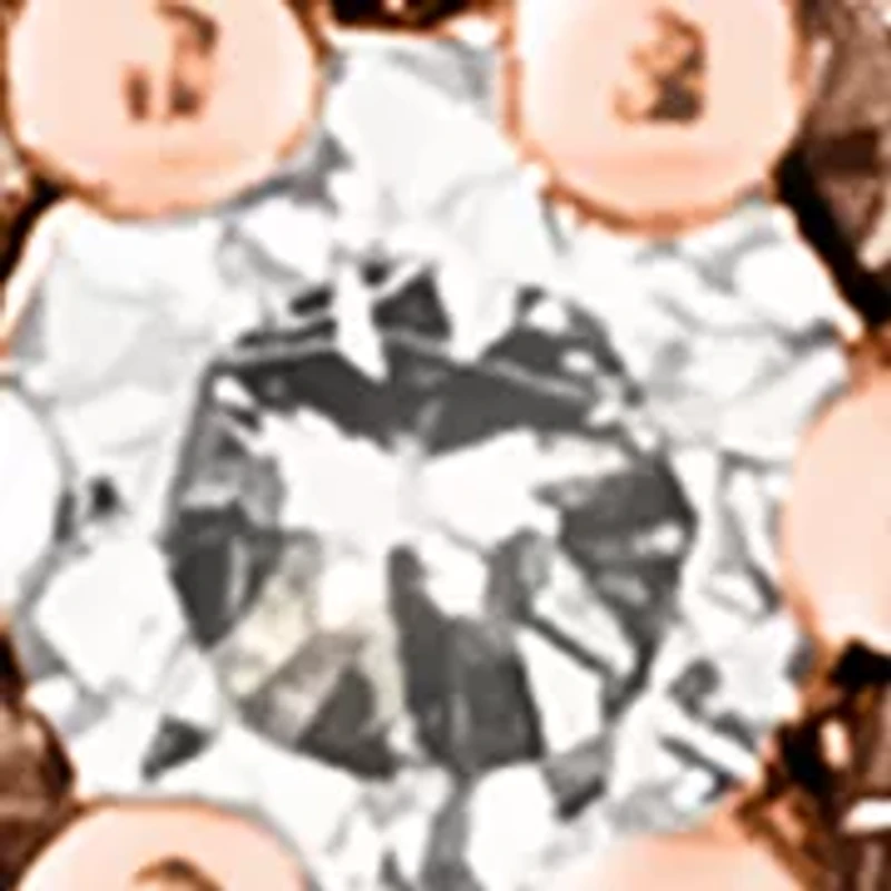  Chocolatier® Earrings featuring 1/3 ct. t.w. Vanilla Diamonds®, 5/8 ct. t.w. Chocolate Diamonds® set in 14K Strawberry Gold®