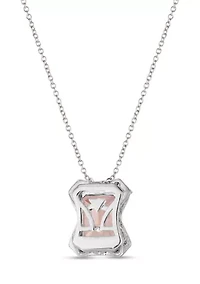 Pendant featuring 1.75 ct. t.w. Peach Morganite™, 1/15 ct. t.w. Nude Diamonds™ set in 14K Vanilla Gold®