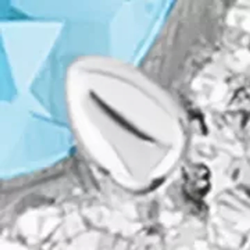 4.25 ct. t.w. Blue Topaz, 1/10 ct. t.w. Chocolate Diamonds®, 1/8 ct. t.w. Nude Diamonds™ Ring in 14K Vanilla Gold®