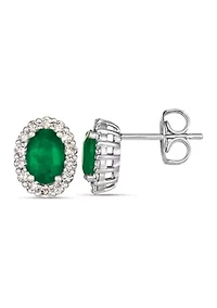  Earrings featuring 5/8 ct. t.w. Costa Smeralda Emeralds™, 1/4 ct. t.w. Nude Diamonds™ set in 14K Vanilla Gold®