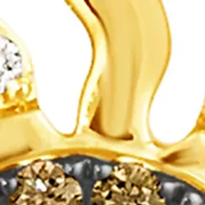 1/6 ct. t.w. Chocolate Diamonds®, 1/10 ct. t.w. Nude Diamonds™ Sun Necklace in 14K Honey Gold™