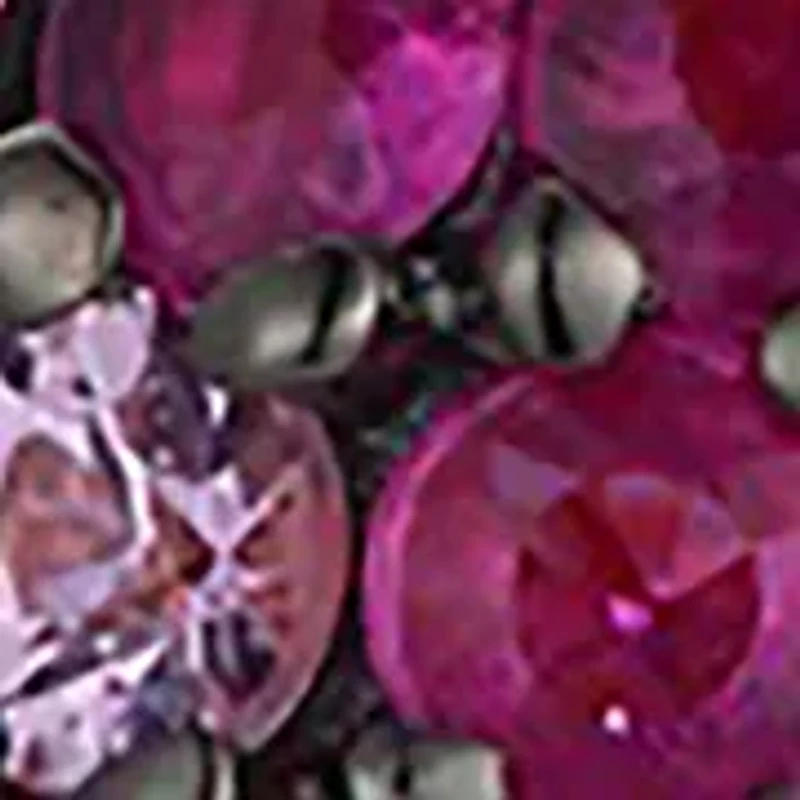 1/2 ct. t.w. Strawberry Ombré® Sapphires, 1/8 ct. t.w. White Sapphire Ladybug Ombré Earrings in 14K Strawberry Gold®