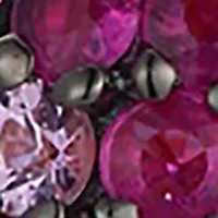 1/2 ct. t.w. Strawberry Ombré® Sapphires, 1/8 ct. t.w. White Sapphire Ladybug Ombré Earrings in 14K Strawberry Gold®