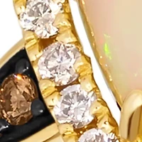 Ring featuring 1 ct. t.w. Neopolitan Opal®, 1/6 ct. t.w. Chocolate Diamonds®, 3/8 ct. t.w. Nude Diamonds™ set in 14K Honey Gold™