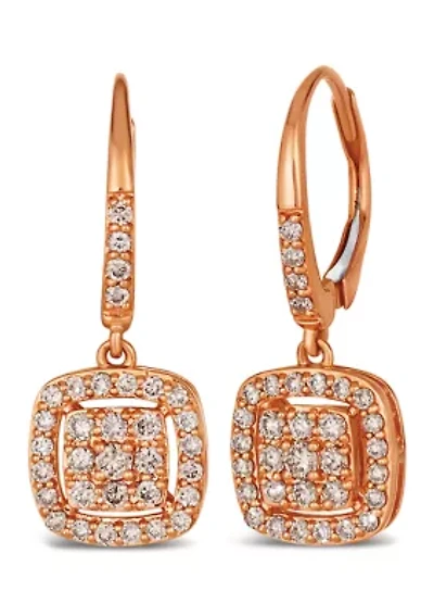 5/8 ct. t.w. Nude Diamonds™ Drop Earrings in 14K Strawberry Gold®