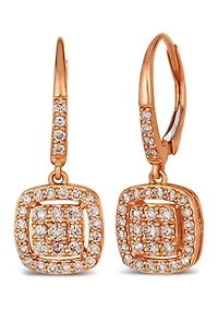 5/8 ct. t.w. Nude Diamonds™ Drop Earrings in 14K Strawberry Gold®