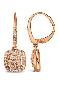 5/8 ct. t.w. Nude Diamonds™ Drop Earrings in 14K Strawberry Gold®