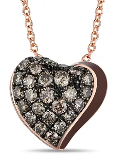 1/2 ct. t.w. Chocolate Diamonds® Godiva Heart Pendant