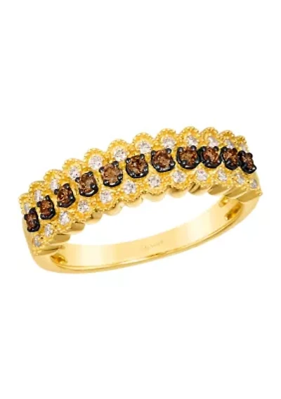 1/5 ct. t.w. Chocolate Diamonds®, 1/6 ct. t.w. Nude Diamonds™ Ring in 14K Honey Gold™