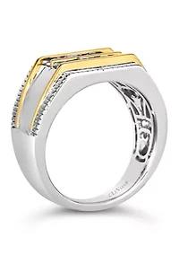 1/4 ct. t.w. Chocolate Diamonds® Chocolatier® Ring in Two Tone Gold
