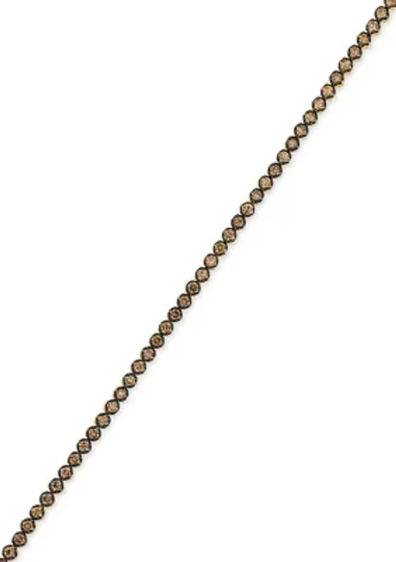 2.5 ct. t.w. Chocolate Diamonds® Chocolatier® Bracelet set in 14K Honey Gold™