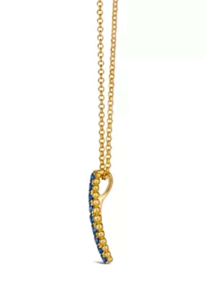 1/2 ct. t.w. Blueberry Sapphire™ Necklace in 14K Honey Gold™