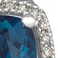 Pendant featuring 3.25 ct. t.w. Deep Sea Blue Topaz™, 1/3 ct. t.w. Nude Diamonds™ set in 14K Vanilla Gold®