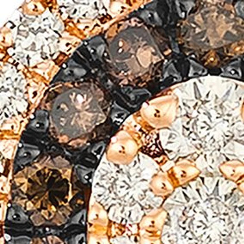 5/8 ct. t.w. Nude Diamonds™, 1/3 ct. t.w. Chocolate Diamonds® Stud Earrings in 14K Strawberry Gold®