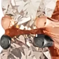 2 ct. t.w. Chocolate Ombré Diamonds® Earrings in 14K Strawberry Gold®