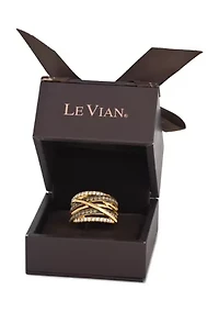 3/4 ct. t.w. Chocolate Diamonds® and Nude Diamonds™ Ring 14K Honey Gold™