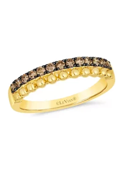 1/3 ct. t.w. Chocolate Diamonds® Chocolatier® Ring in 14K Honey Gold™