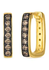 1/3 ct. t.w. Chocolate Diamonds®, 1/3 ct. t.w. Nude Diamonds™ Reversible Earrings in 14K Honey Gold™