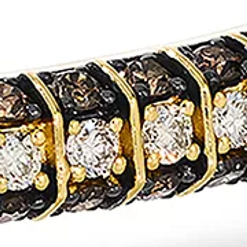 Snake Bangle featuring 1/20 ct. t.w. Blueberry Sapphire™, 1.38 ct. t.w. Chocolate Diamonds®, 5/8 ct. t.w. Nude Diamonds™ set in 14K Honey Gold™