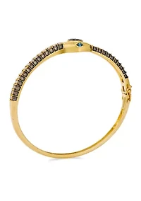 Snake Bangle featuring 1/20 ct. t.w. Blueberry Sapphire™, 1.38 ct. t.w. Chocolate Diamonds®, 5/8 ct. t.w. Nude Diamonds™ set in 14K Honey Gold™