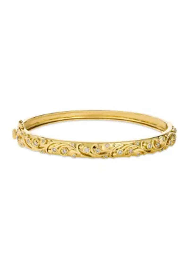 1/3 ct. t.w. Nude Diamonds™ Bangle Bracelet in 14K Honey Gold™