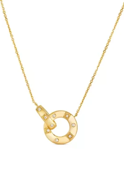  Adjustable Necklace featuring 1/10 ct. t.w. Nude Diamonds™  set in 14K Honey Gold™