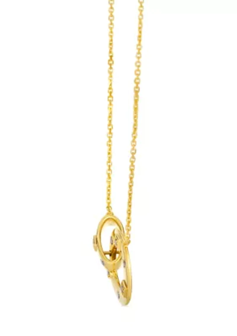  Adjustable Necklace featuring 1/10 ct. t.w. Nude Diamonds™  set in 14K Honey Gold™