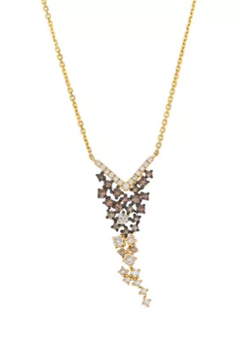 Necklace featuring 3/4 ct. t.w. Chocolate Ombré Diamonds® set in 14K Honey Gold™