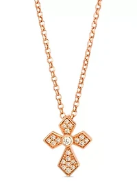 Pendant featuring 1/6 ct. t.w. Nude Diamonds™ set in 14K Strawberry Gold®