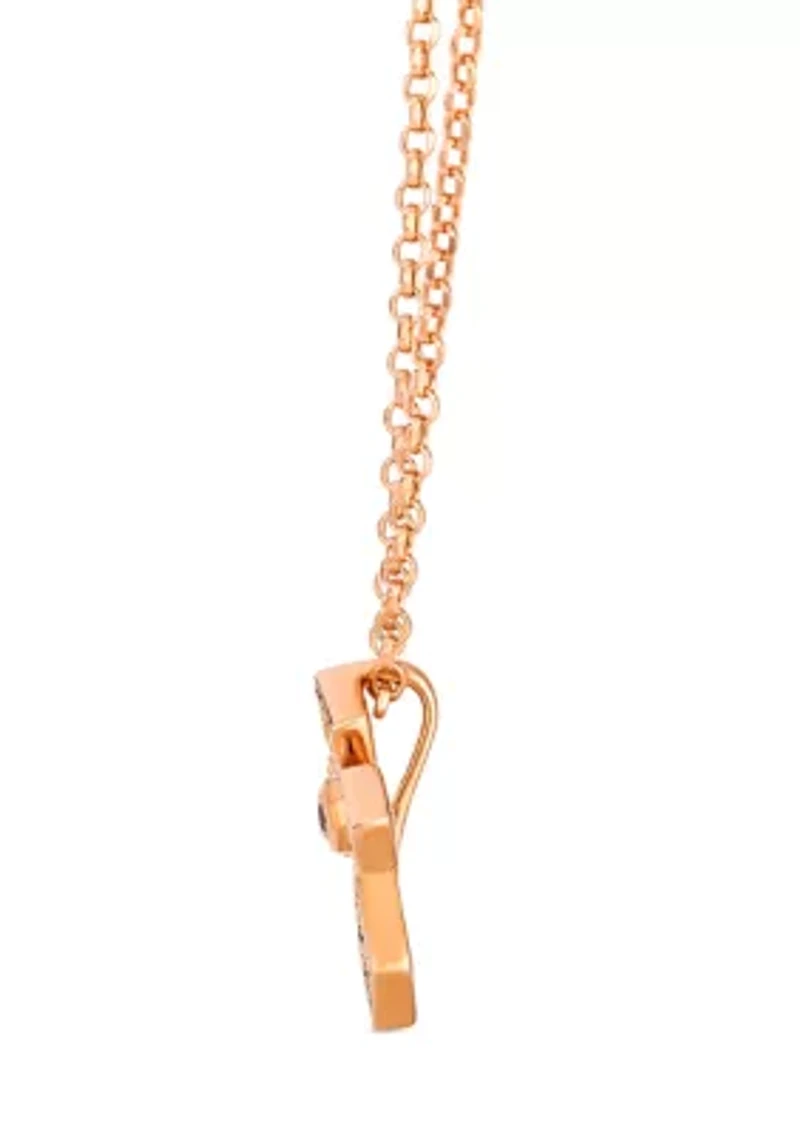 Pendant featuring 1/6 ct. t.w. Nude Diamonds™ set in 14K Strawberry Gold®