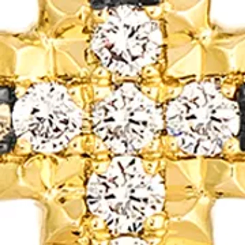 Ombre®  Cross Pendant featuring 3/4 ct. t.w. Chocolate Ombré® Diamonds set in 14K Honey Gold™