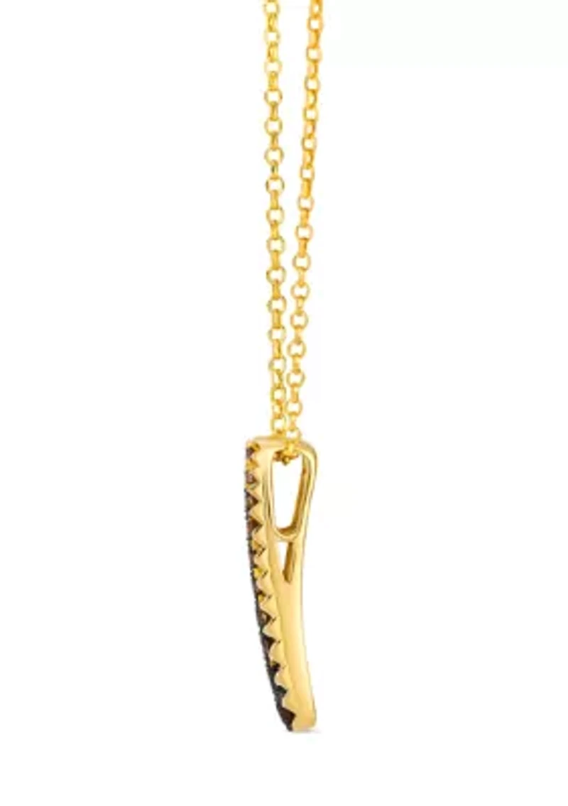 Ombre® Pendant featuring 1/3 ct. t.w. Chocolate Ombré® Diamonds set in 14K Honey Gold™