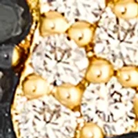 Animal Print Earrings featuring 1/15 ct. t.w. Chocolate Diamonds®, 1/5 ct. t.w. Blackberry Diamonds®, 3/8 ct. t.w. Nude Diamonds™ set in 14K Honey Gold™