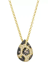 Le Vian® Pendant featuring 1/8 ct. t.w. Blackberry Diamonds®, 1/4 ct. t.w. Nude Diamonds™, 1/20 ct. t.w. Chocolate Diamonds® set in 14K Honey Gold™