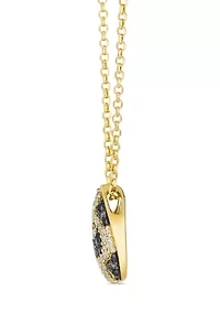 Le Vian® Pendant featuring 1/8 ct. t.w. Blackberry Diamonds®, 1/4 ct. t.w. Nude Diamonds™, 1/20 ct. t.w. Chocolate Diamonds® set in 14K Honey Gold™